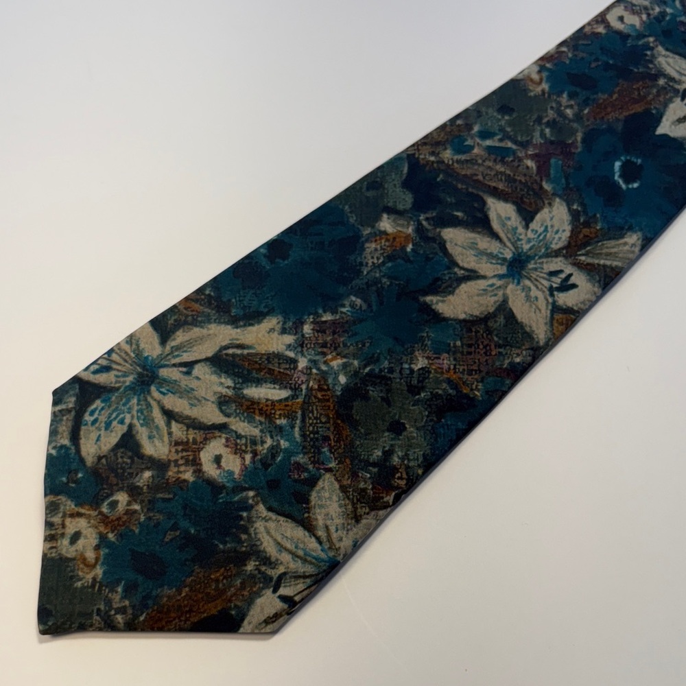 OLEG CASSINI Floral Abstract Print Tie